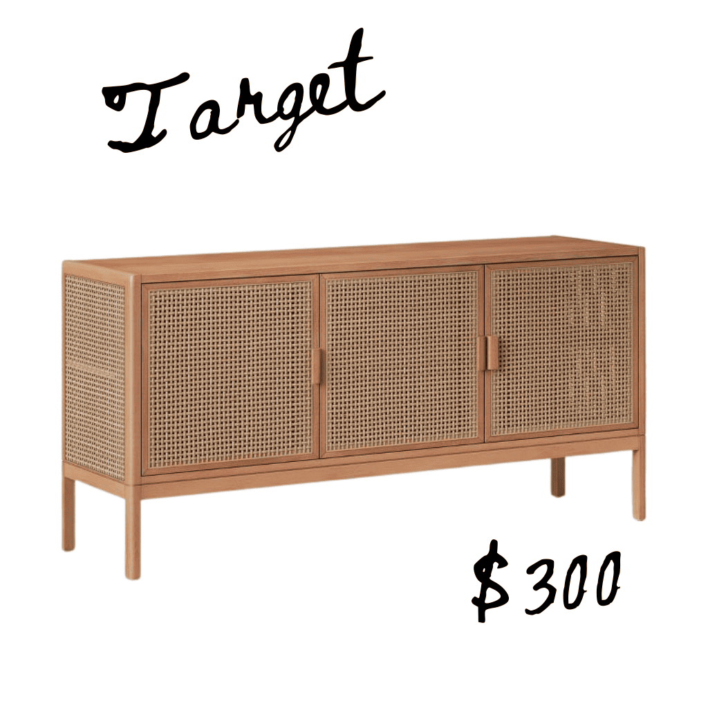 Target media cabinet lookalike from Anthropologie home