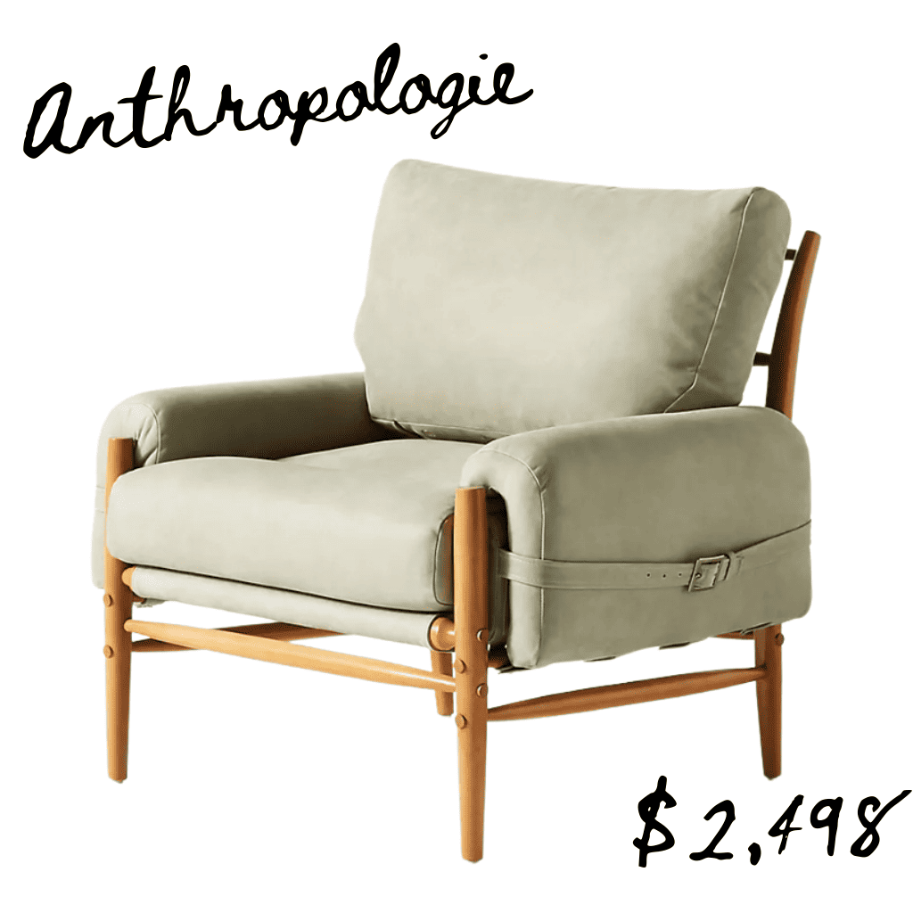 Anthropologie green shade chair