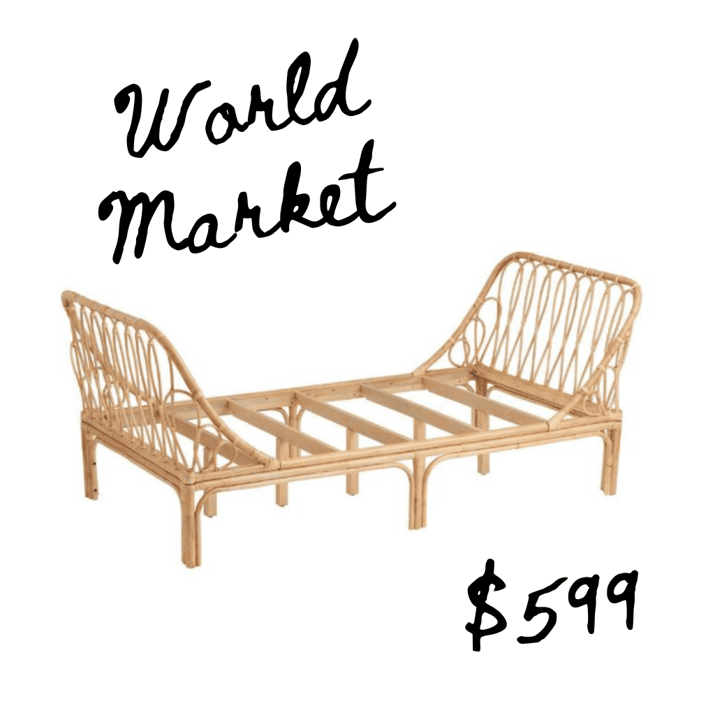 World market rattan daybed Small lookalike for Anthropologie home 