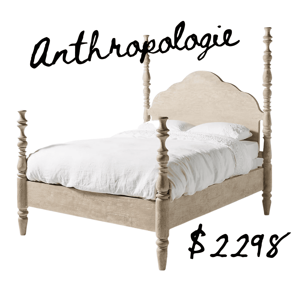 Anthropologie Rosalie four poster bed