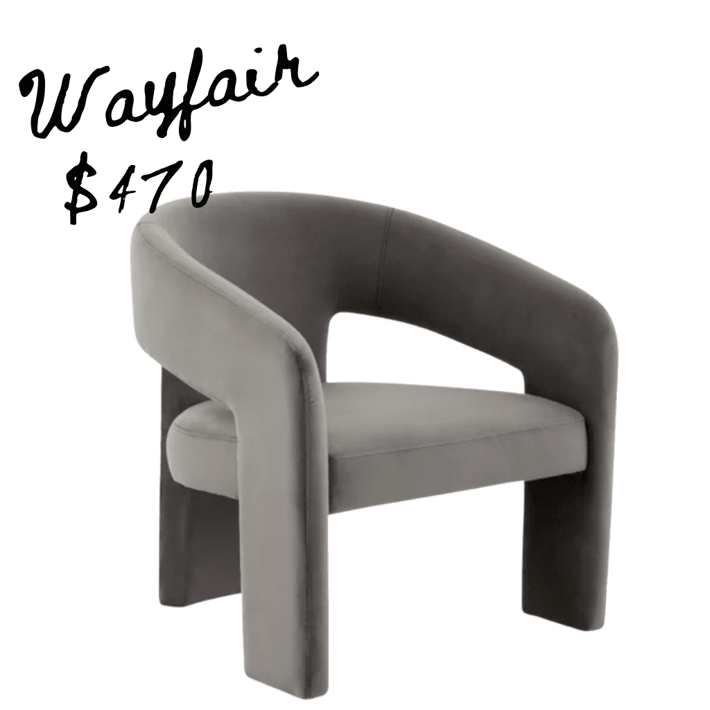 Anthropologie home Wayfair velvet chair 