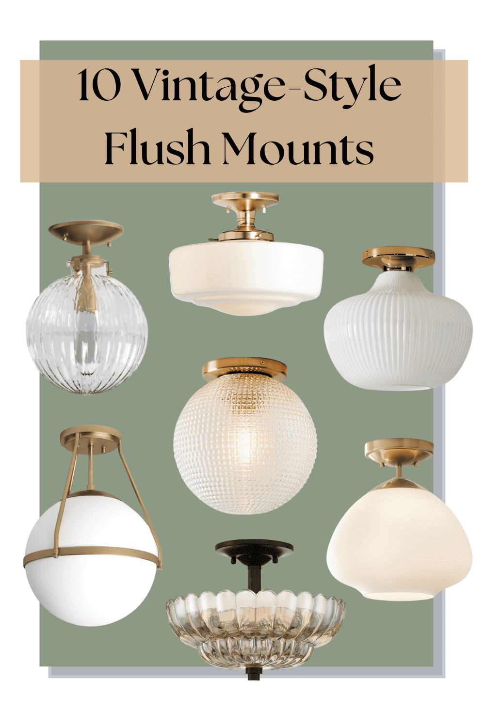 10 Vintage Style Flush Mounts (For All Price Points)