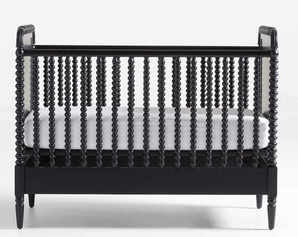 Black Jenny lind crib