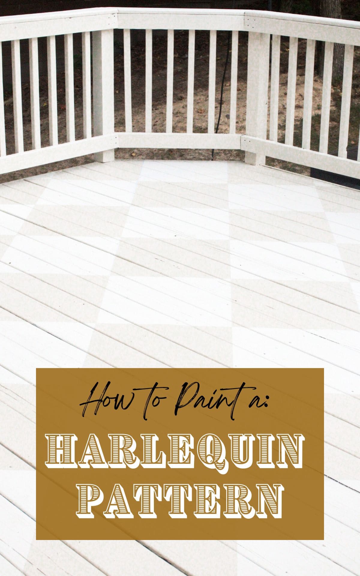 Easy DIY Hack For How to Paint a Harlequin Pattern - Cassie Jean