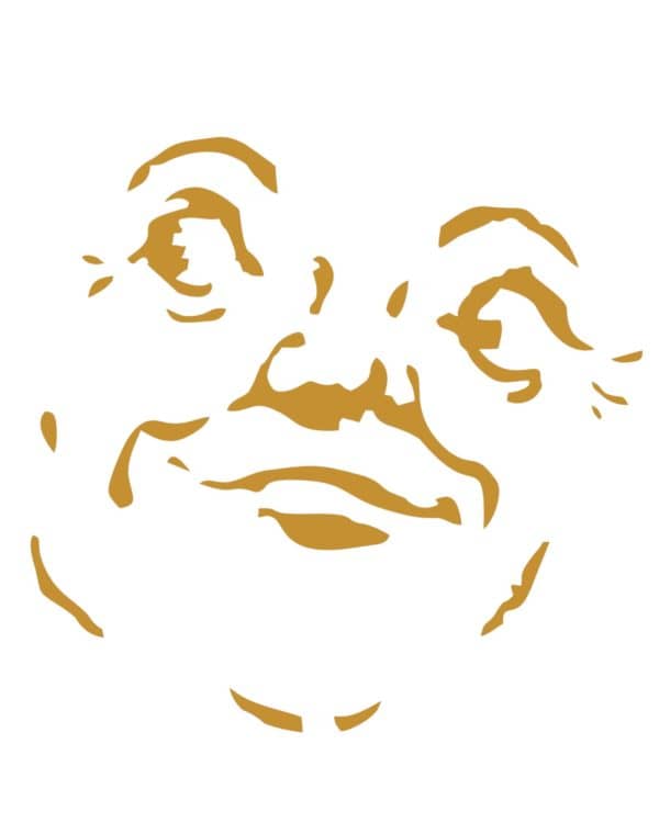 Man In The Moon Canvas Wall Art DIY (FREE Stencil!) - Cassie Jean