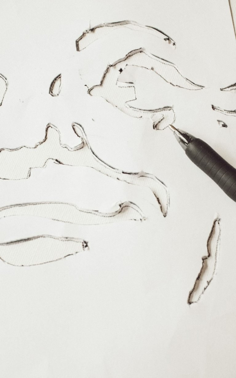 Man In The Moon Canvas Wall Art DIY (FREE Stencil!) - Cassie Jean