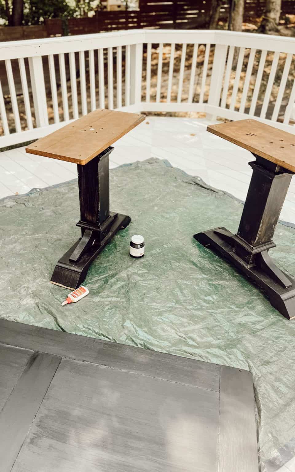 How to Refinish a Damaged Veneer Table Top (Under 35!) Cassie Jean